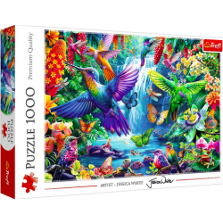 Puzzle 1000 el. Kolibry w tropikach